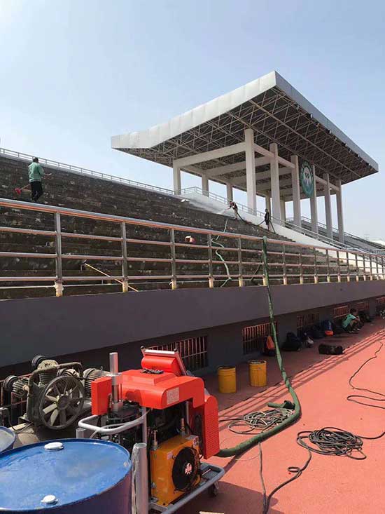 體育場看臺聚脲防水涂料(圖1) 雙組份體育場看臺聚脲防水涂料案例